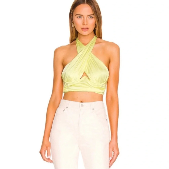 New! For Love and Lemons Rana Cross Front Crop Top NWOT 17451 - Picture 3 of 14
